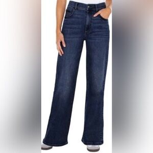 NWT-Well Worn Women’s Wide Leg High-Rise Dark Blue Jeans, Sz 10/30